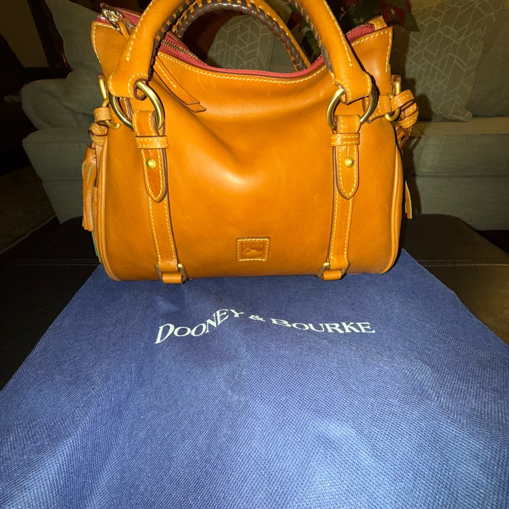 Dooney & Bourke Caramel Leather Satchel